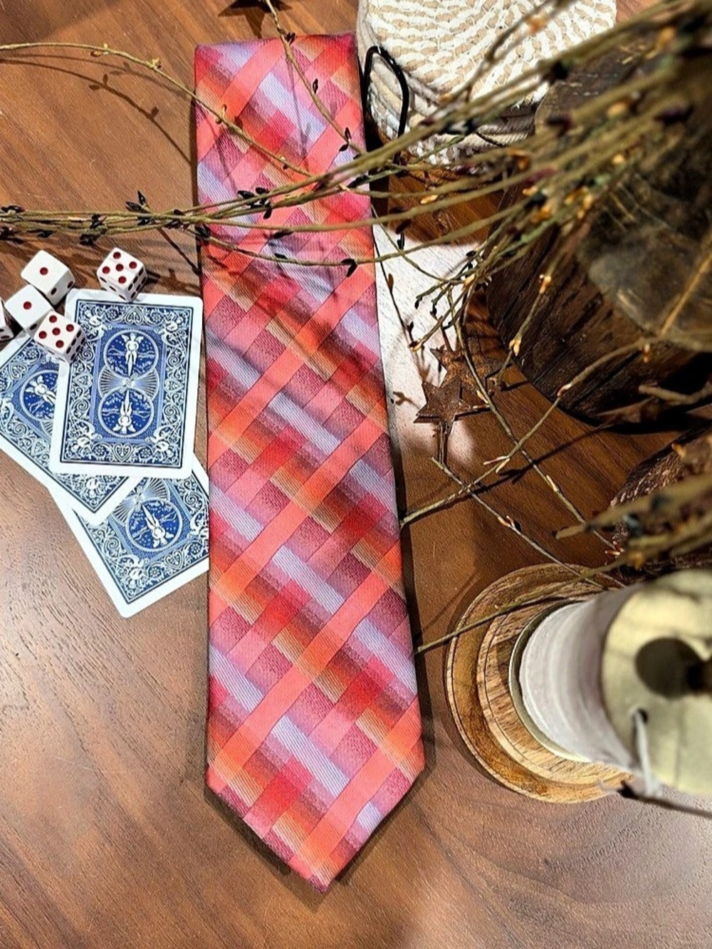 kingfield Silk Plaid Tie Like New
